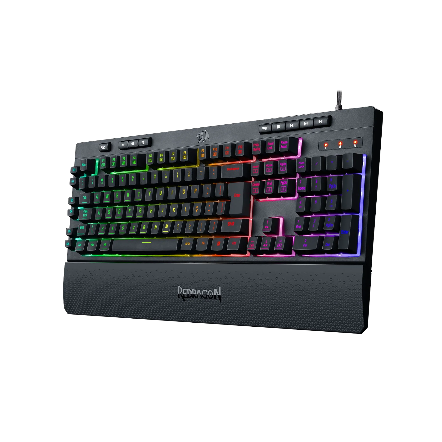 Teclado mecânico Redragon com iluminação RGB