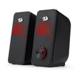 Redragon Alto-falante para Jogos GS500 Stentor - Estéreo 2.0 Canais - USB - Vermelho