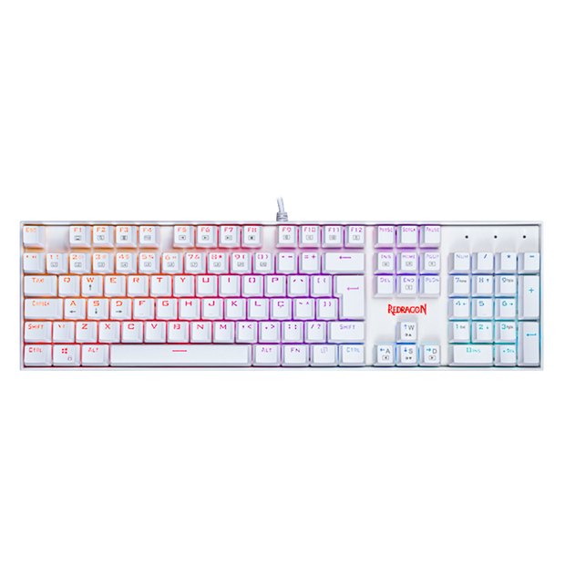 Teclado Redragon Mitra RGB Branco ABNT-2 K551W