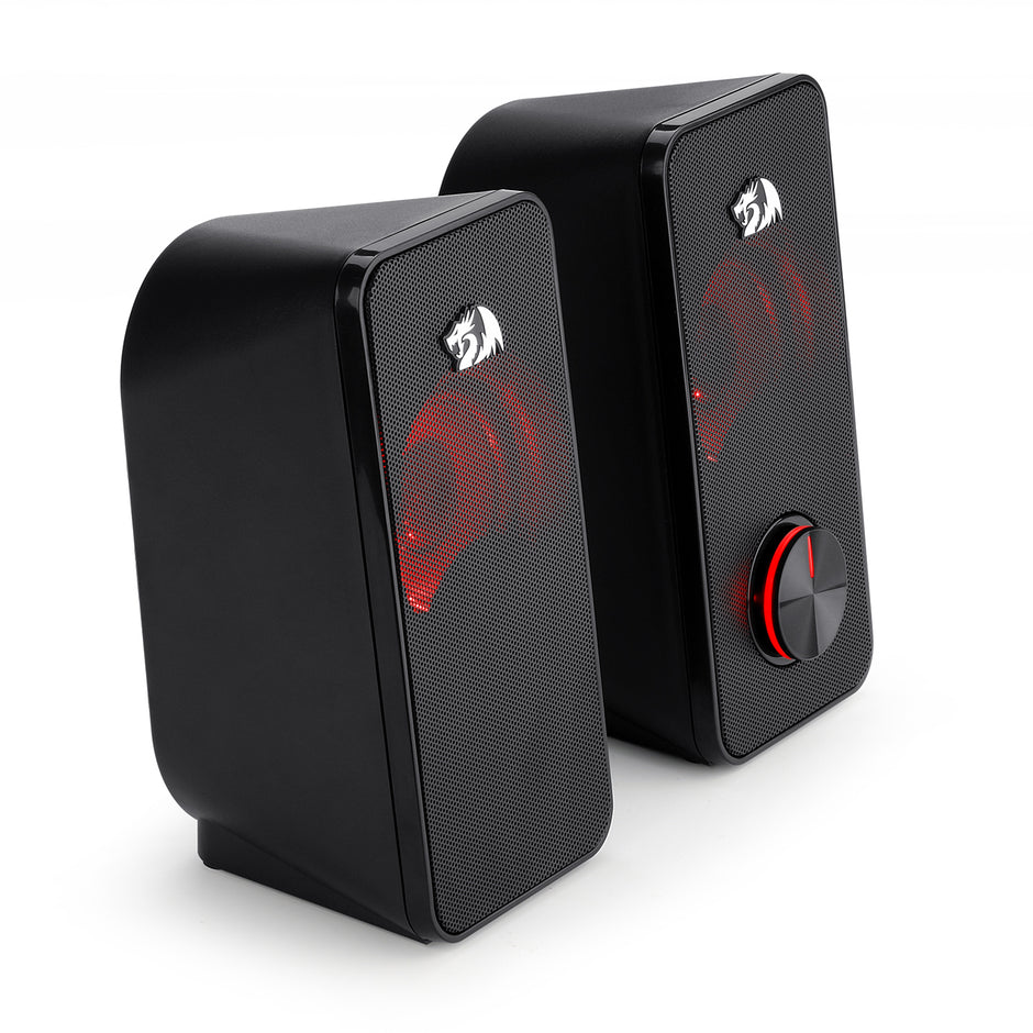 Redragon Alto-falante para Jogos GS500 Stentor - Estéreo 2.0 Canais - USB - Vermelho