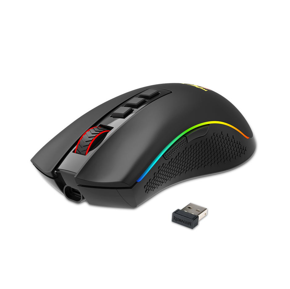 Mouse Gamer Redragon Cobra Pro Wireless Sem Fio 2.4g