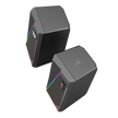 Redragon GS520 Anvil RGB Alto-falantes para desktop, 2.0 canais PC alto-falante estéreo com 6 modos de LED coloridos