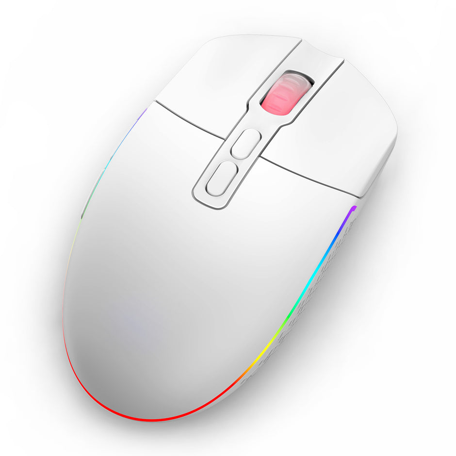 Mouse Gamer Redragon Invader Pro Rgb Branco M719w-rgb-pro
