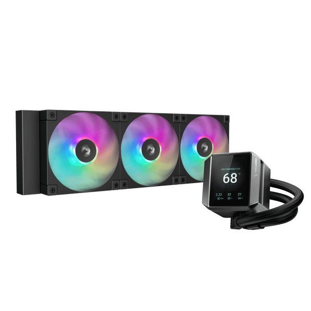 WATER COOLER DEEPCOOL ANTI-LEAK ARGB MYSTIQUE 360 PRETO