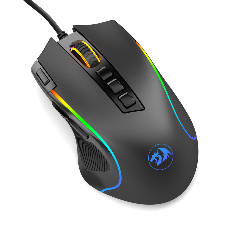 Mouse Gamer Redragon Predator RGB M612-RGB, Preto