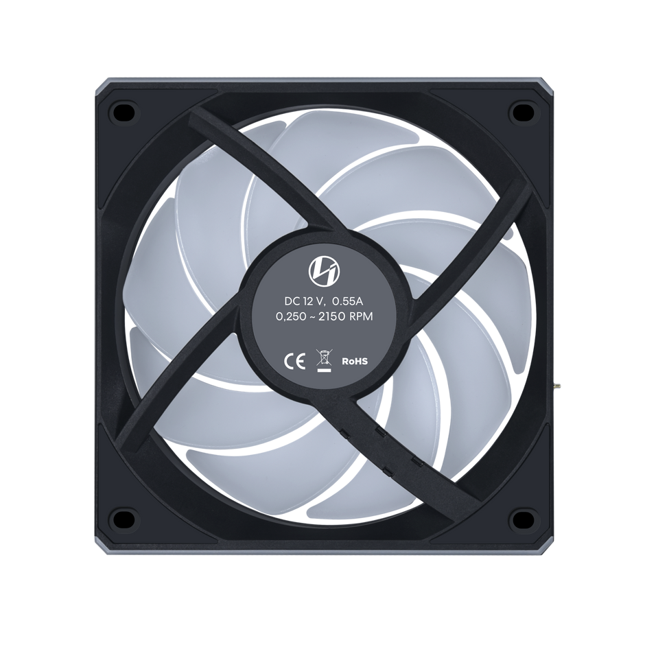 Kit 3 Fan Gamer Uni Fan CL Wireless 120 ARGB 12CL1W3B Preto