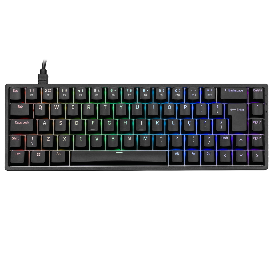 Teclado Akko 3068S Preto Switch Orange