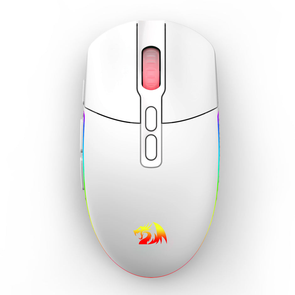 Mouse Gamer Redragon Invader Pro Rgb Branco M719w-rgb-pro