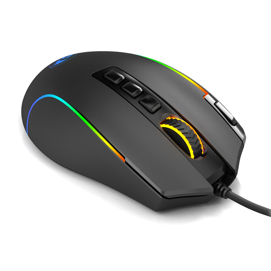 Mouse Gamer Redragon Predator RGB M612-RGB, Preto