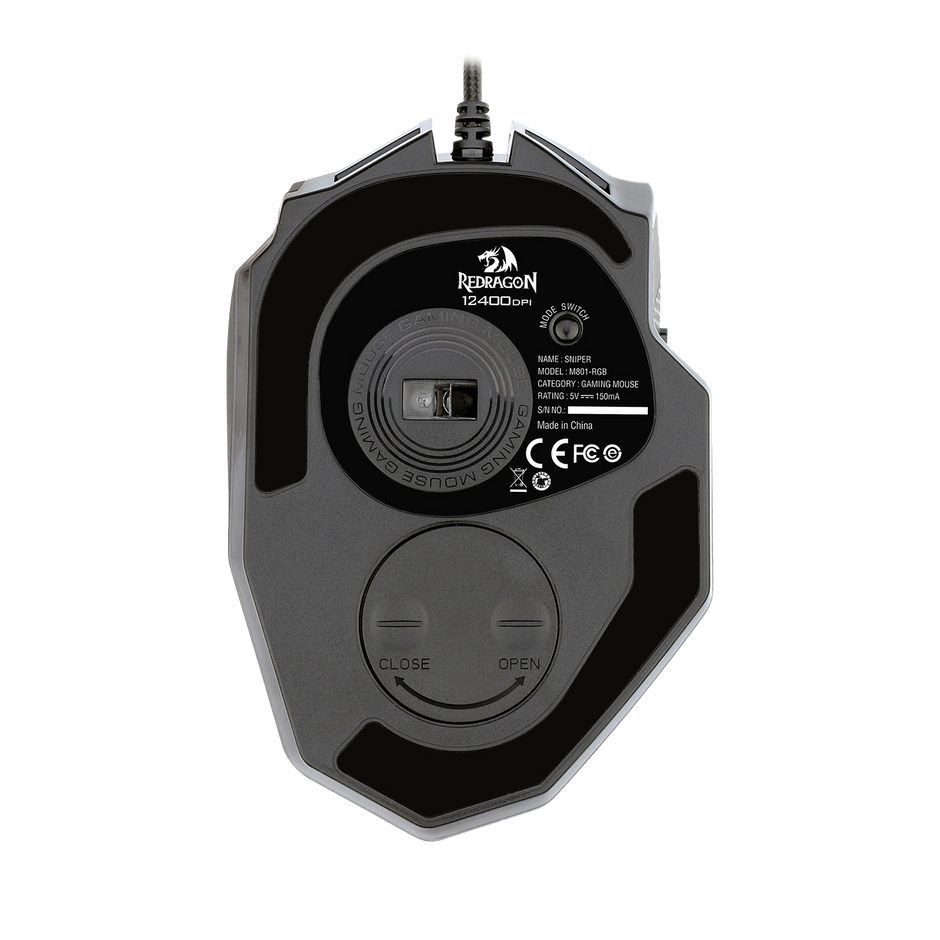 Mouse Para Jogo Com Fio Redragon Sniper M801-rgb Preto