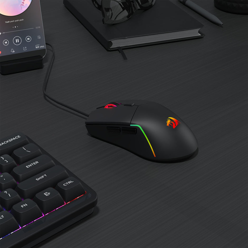 Mouse Gamer Redragon Naga Preto M730-RGB