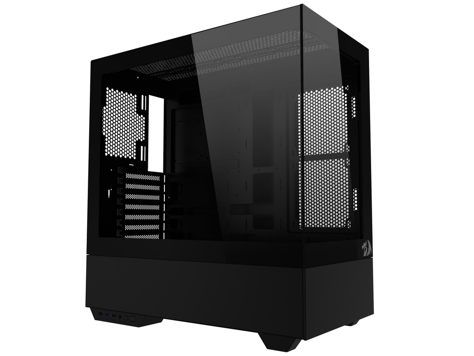 Gabinete Gamer Redragon Reflect Pro Preto Sem Fans Mid Tower — foto 3