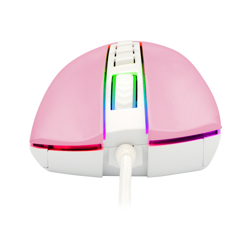 Mouse Gamer Cobra Redragon Rgb Rosa Com Branco - M711PW — foto 5