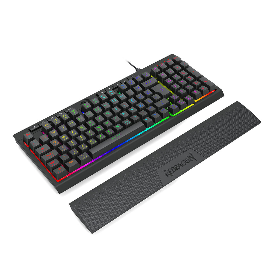 Teclado Gamer Membrana Redragon Shiva Pro 98 RGB Preto — foto 7