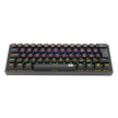 Teclado Mecânico Redragon Fizz Preto Rainbow Switch Brown Marrom PT-BR ABNT2 — foto 4