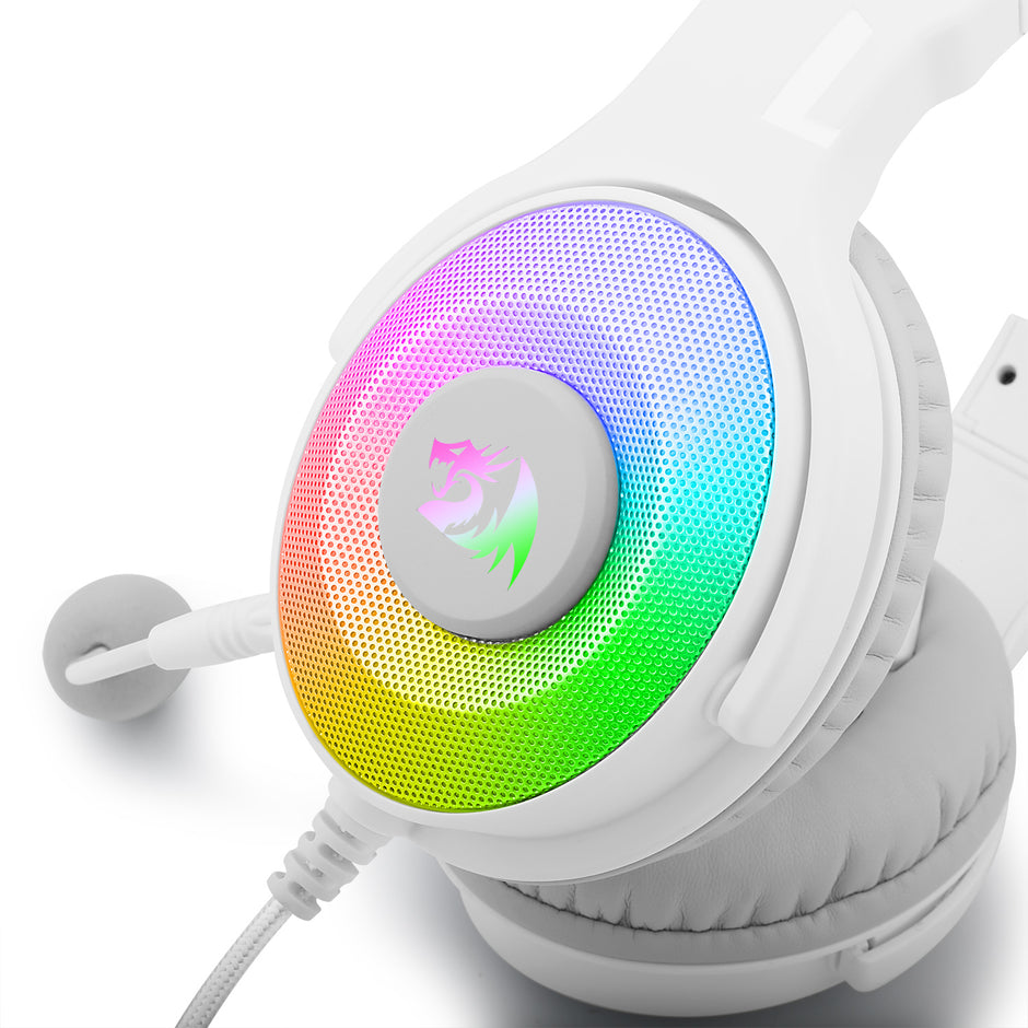 Headset Gamer Redragon Pandora 2 Lunar White RGB — foto 4