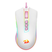 Mouse Gamer Cobra RGB Branco Com Rosa M711WP — foto 1