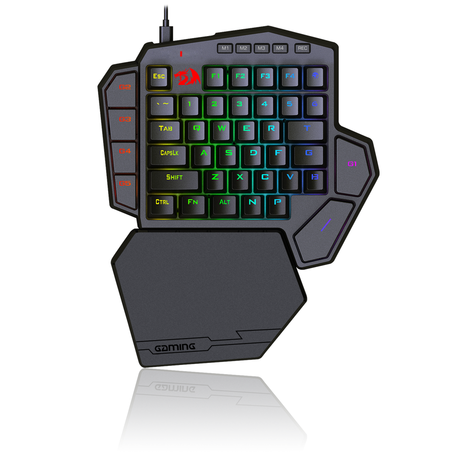Teclado Gamer Redragon K601 Rgb Diti X Mecânico Switch Azul — foto 2