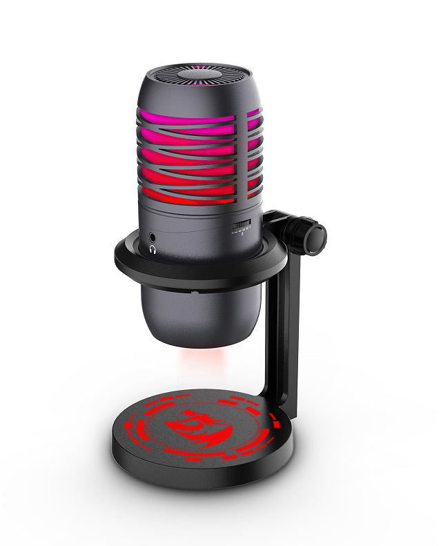 Microfone Gamer Redragon Nebula Condensador USB LED 6 Cores com Suporte de mesa — foto 1