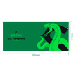 Mouse Pad Redragon Harry Potter Slytherin Special Edition Verde Tamanho L 900x40 — foto 6