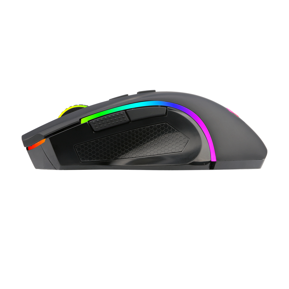 Mouse Gamer Redragon Griffin Pro RGB Preto PAW3212 4800DPI M602P-KS — foto 4