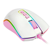 Mouse Gamer Cobra RGB Branco Com Rosa M711WP — foto 2