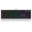 Teclado Mecânico Gamer Redragon Mitra Preto RGB Switch Azul — foto 3