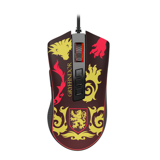 Mouse Gamer Redragon Harry Potter Cobra RGB Special Edition Gryffindor Preto e — foto 2