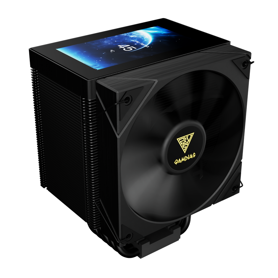 Air Cooler Gamdias Boreas M2-61L Preto com Tela 4.3” IPS LCD Customizável — foto 1