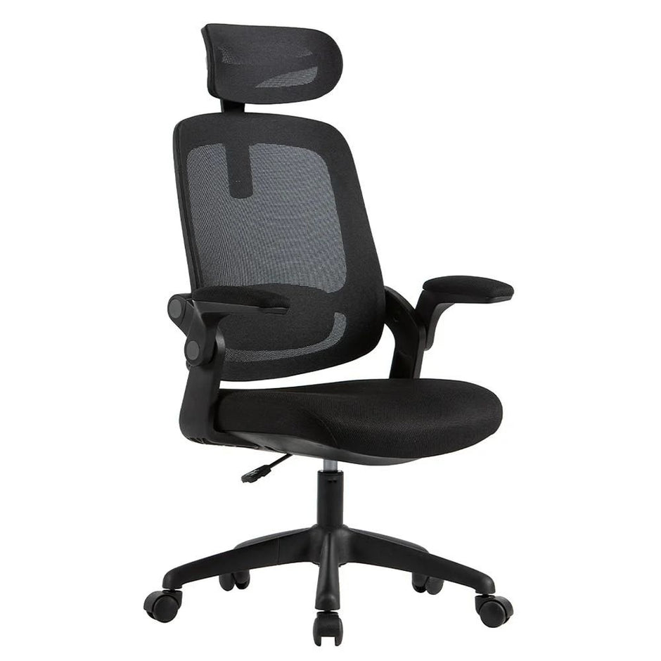 Cadeira de Escritório Elements Astra Preto - Ajuste de Inclinação Automático — foto 1