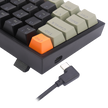 Teclado Mecânico Gamer Redragon Fizz RGB Laranja Preto e Cinza Switch Brown Marr — foto 7