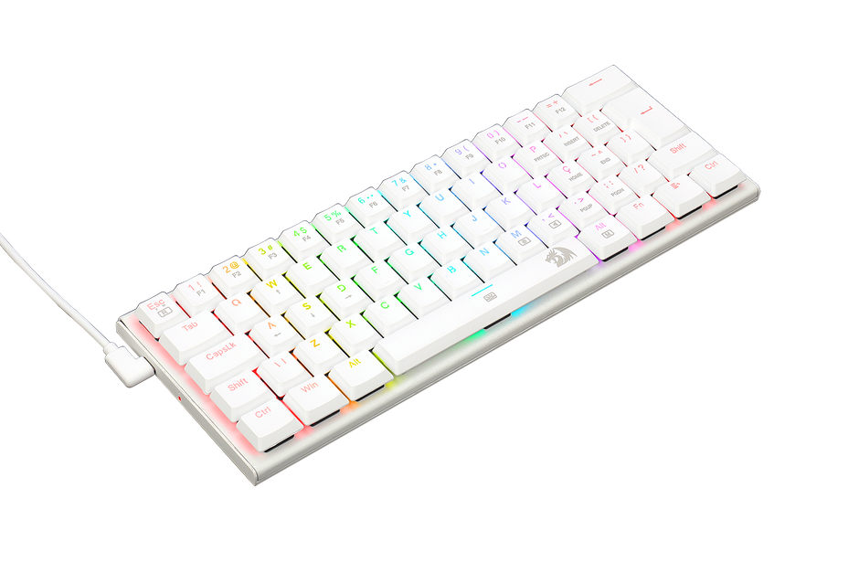 TECLADO MECANICO GAMER REDRAGON ANIVIA BRANCO RGB — foto 3