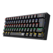 Teclado Mecânico Redragon Fizz Preto Rainbow Switch Brown Marrom PT-BR ABNT2 — foto 3