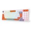 Teclado Redragon Gloria Branco e Laranja RGB Mecânico compacto com Switch Red — foto 3