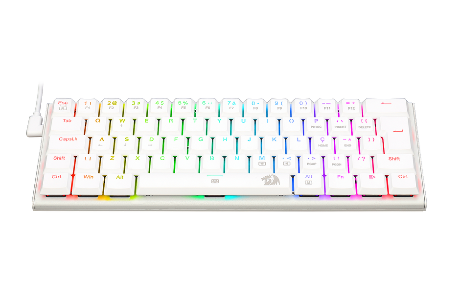 TECLADO MECANICO GAMER REDRAGON ANIVIA BRANCO RGB — foto 5