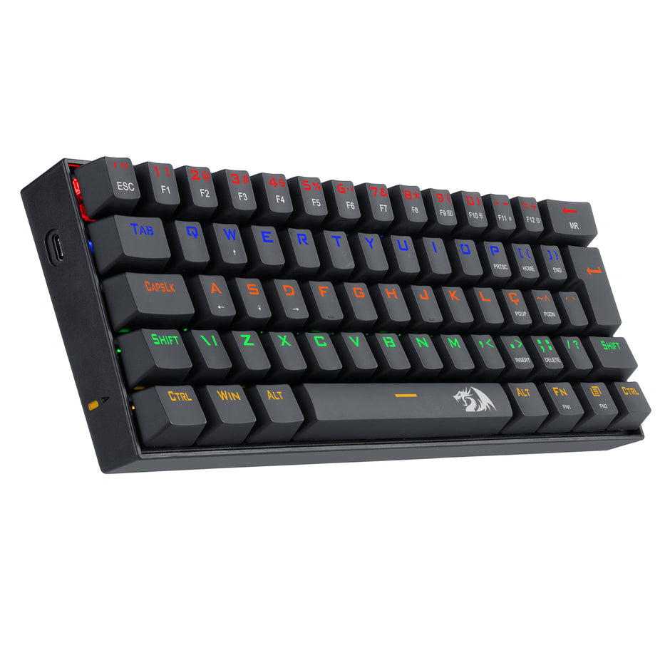Teclado Mecânico Redragon Lakshmi Rainbow Preto Switch Brown Marrom PT-BR ABNT2 — foto 2