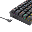 Teclado Mecânico Redragon Fizz Preto Rainbow Switch Brown Marrom PT-BR ABNT2 — foto 5