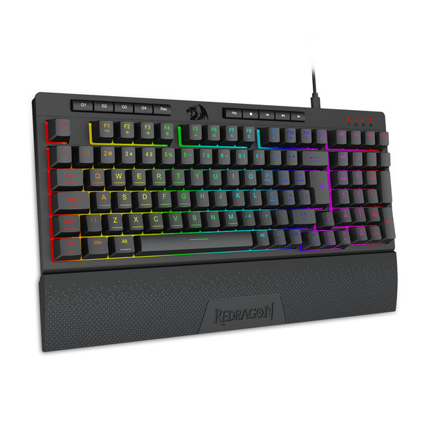 Teclado Gamer Membrana Redragon Shiva Pro 98 RGB Preto — foto 1