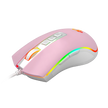 Mouse Gamer Cobra Redragon Rgb Rosa Com Branco - M711PW — foto 4