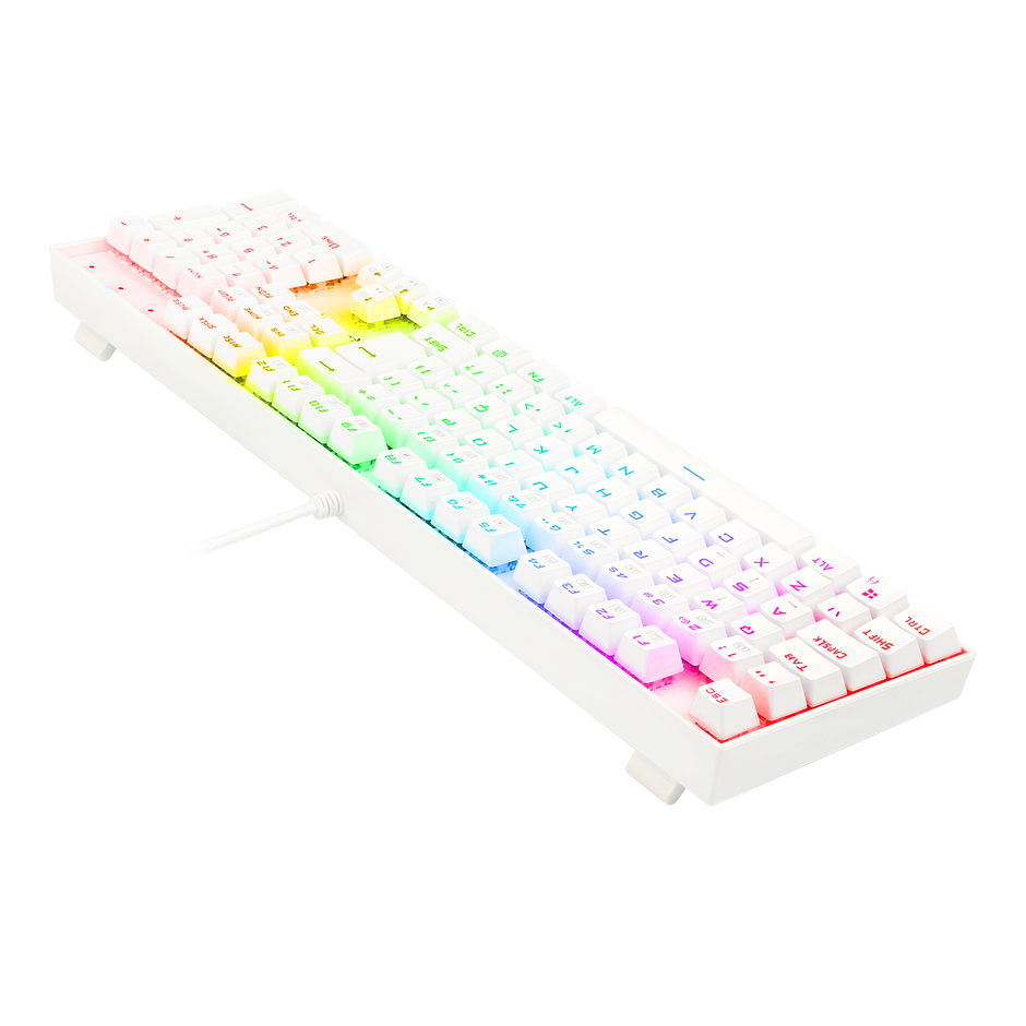 Teclado Mecânico Redragon Mitra RGB Branco Switch Red Vermelho PT-BR ABNT-2 K551 — foto 5