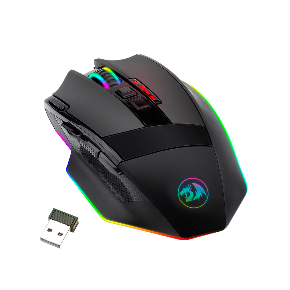Mouse Wireless Redragon Sniper Pro M801P-RGB Preto — foto 1