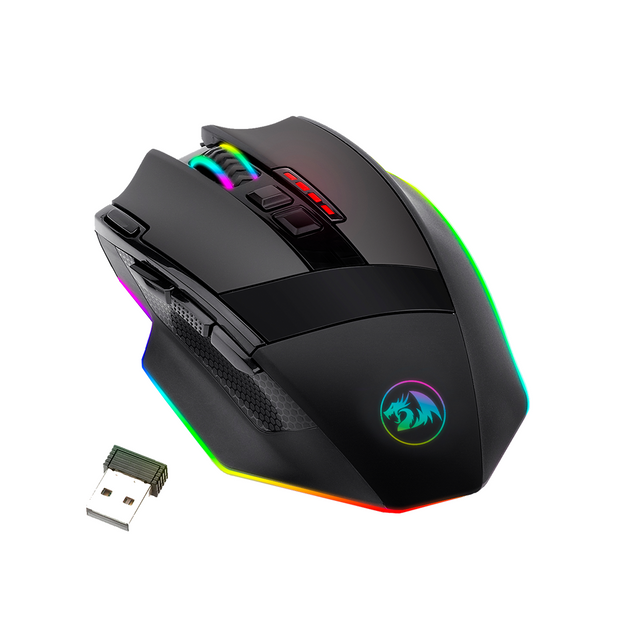 Mouse Wireless Redragon Sniper Pro M801P-RGB Preto — foto 1