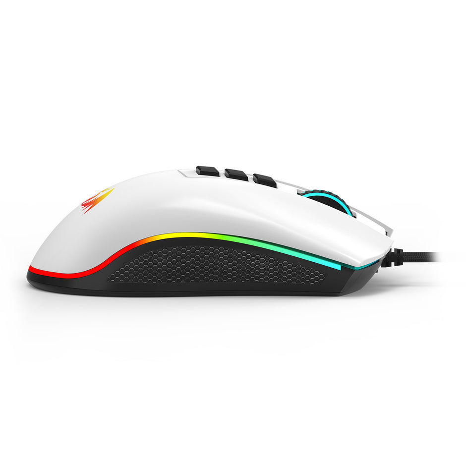 Mouse Gamer Redragon Cobra V2 Special Edition Cypher Branco e Preto RGB — foto 4