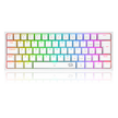 Teclado Mecânico Gamer Redragon Fizz K617 RGB Branco Switch Brown ABNT2