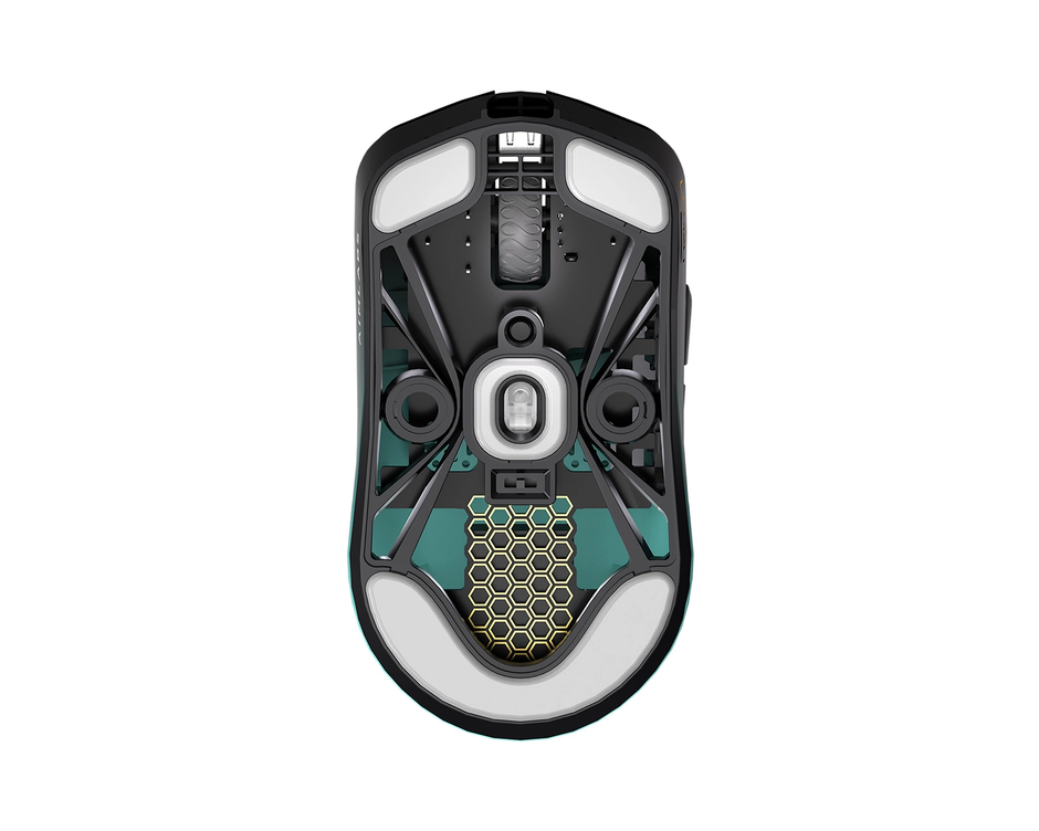 Mouse Gamer Lamzu Maya X Aimlab Edition Preto e Turquesa 8K PWM3950 30000 DPI 47 — foto 3