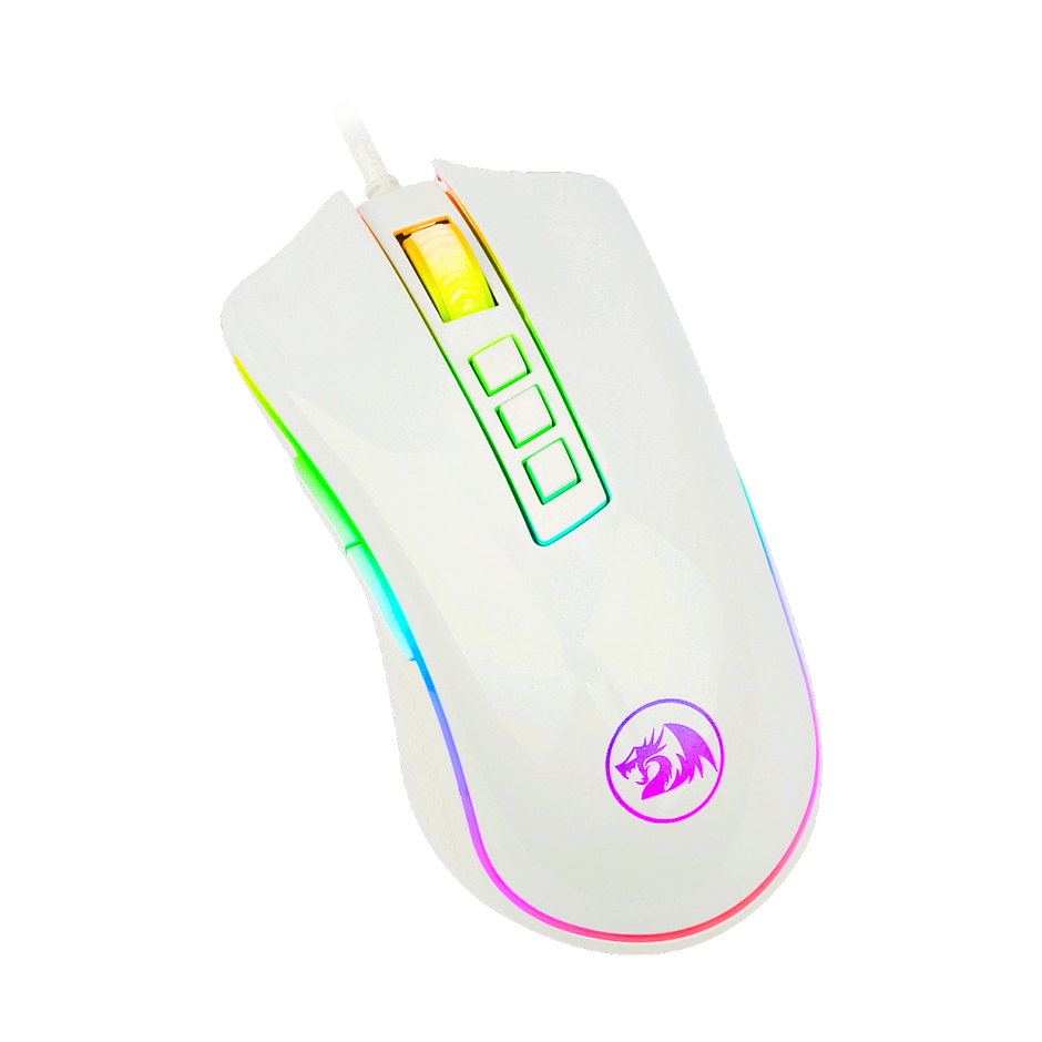 Mouse Gamer Redragon Cobra Branco Lunar White RGB M711W — foto 3