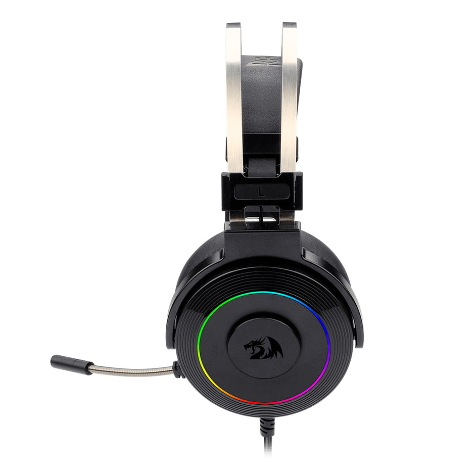 Headset Gamer Redragon Lamia 2 Preto RGB USB Som Surround 7.1 Virtual com Suport — foto 5