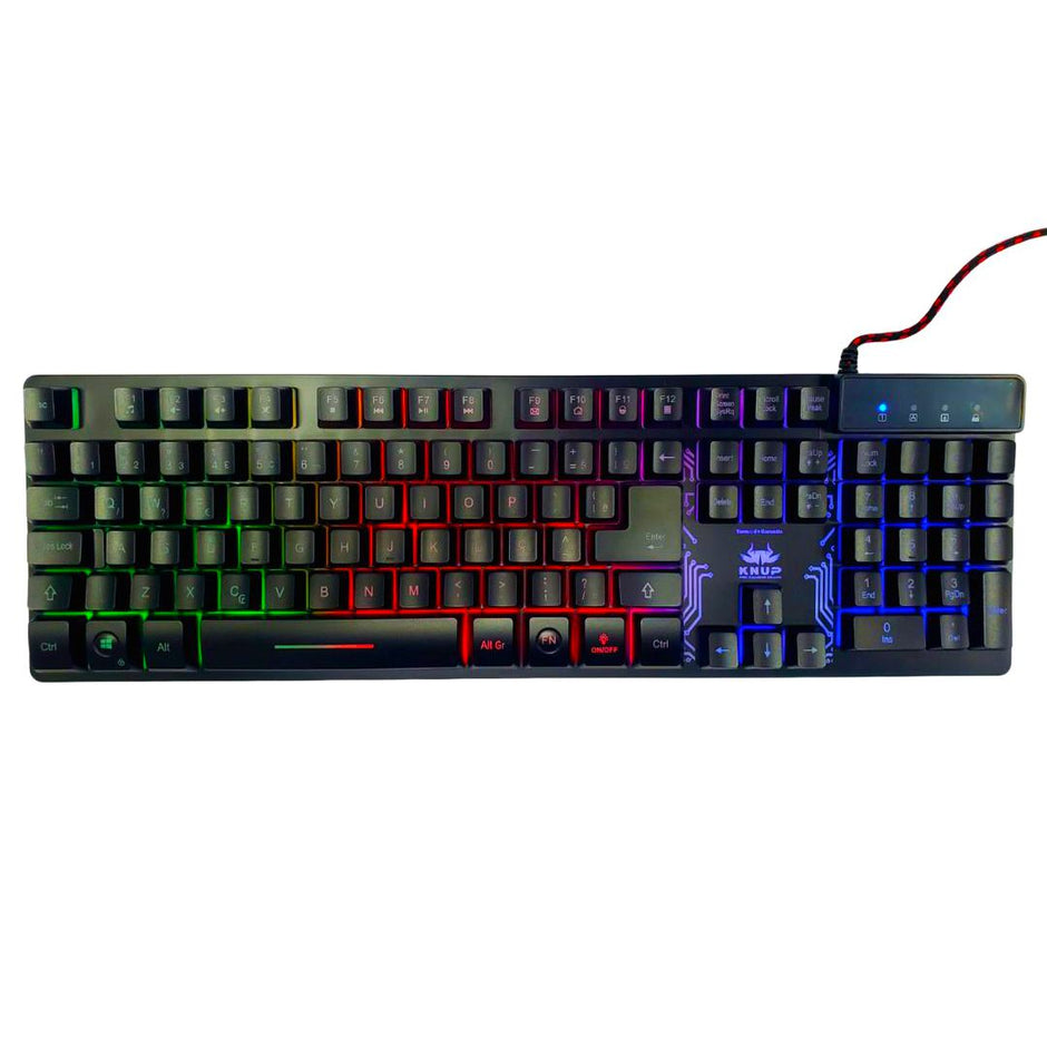 Teclado Gamer Knup Kptm009 Qwerty Rgb Anti-ghosting — foto 1