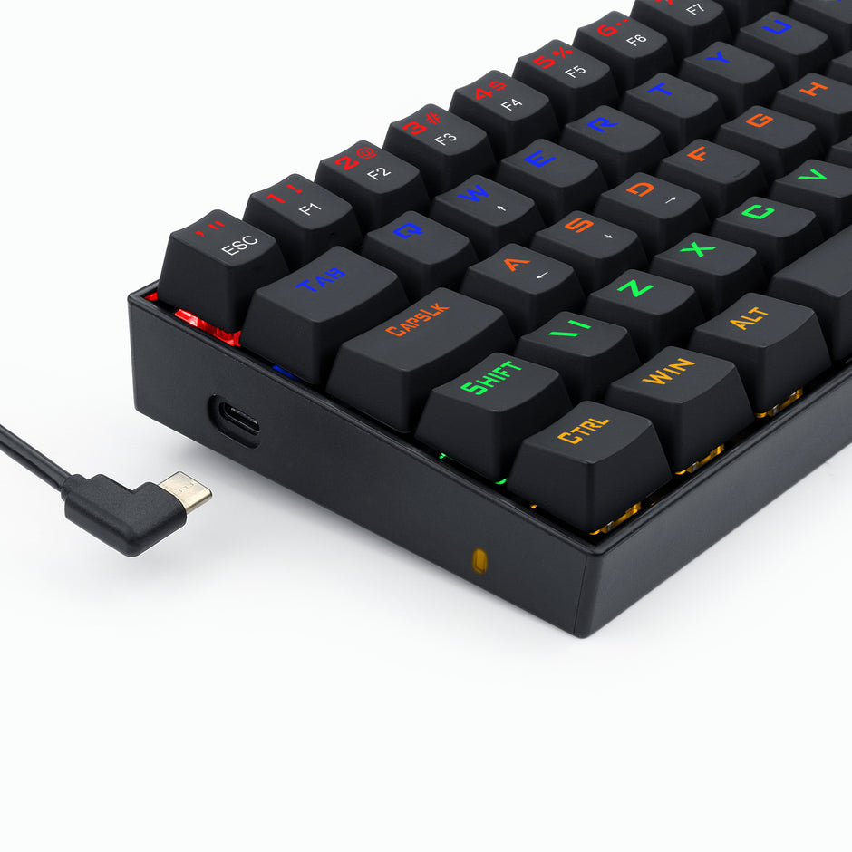 Teclado Mecânico Redragon Lakshmi Rainbow Preto Switch Brown Marrom PT-BR ABNT2 — foto 7