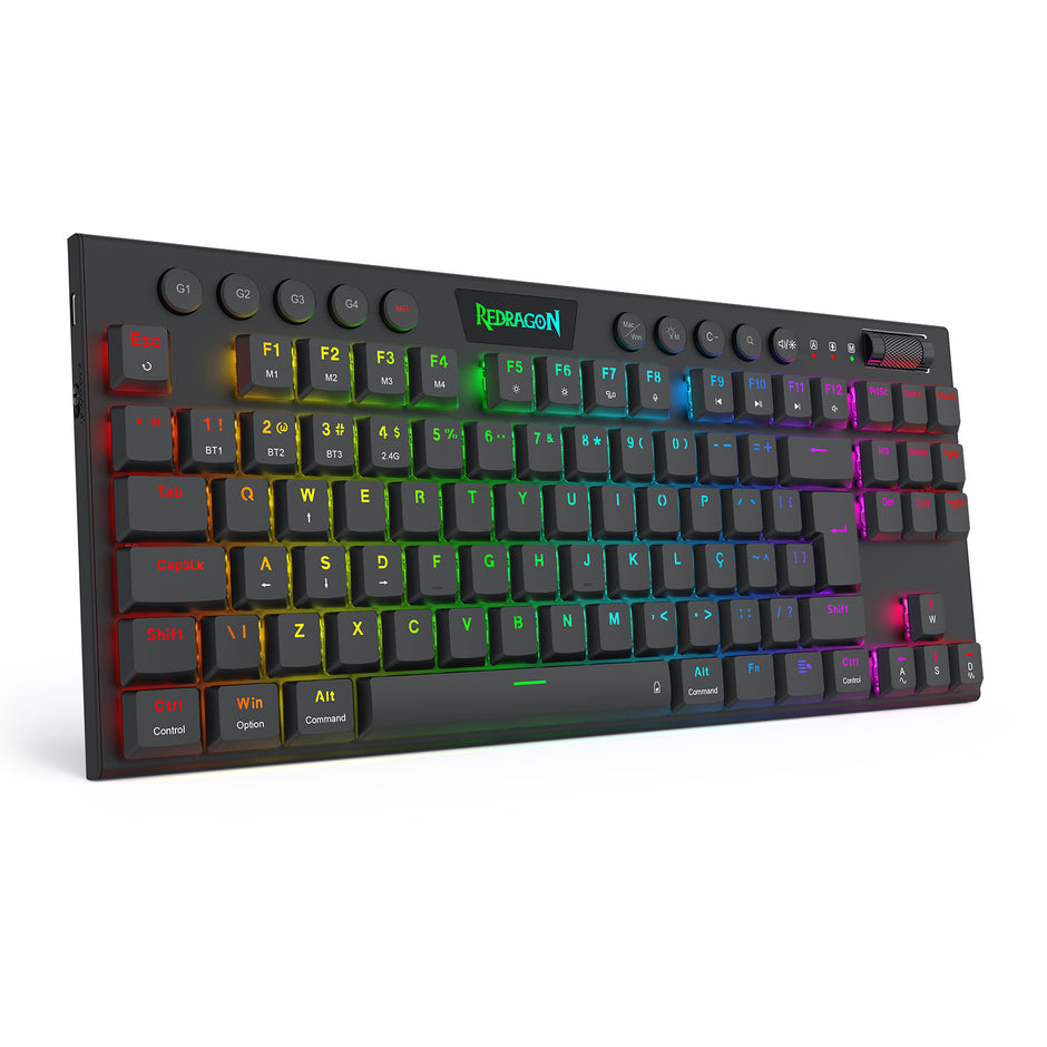 Teclado mecânico RGB Low profile Sem Fio Redragon Horus Pro TKL — foto 3